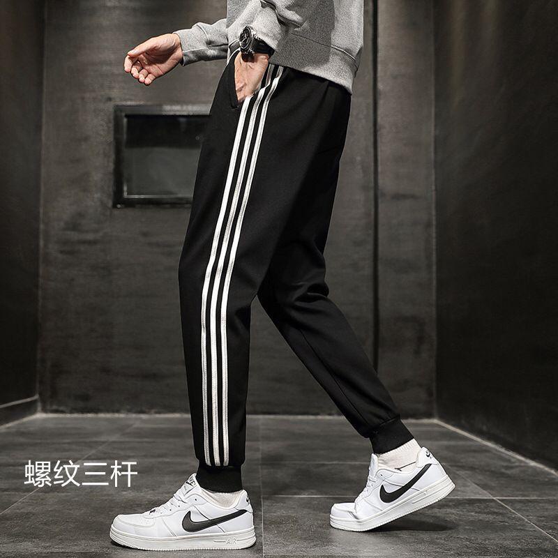 TOPGROSIR TG1699 Celana Jogger Hitam Pria List 3 Samping Dan Polos Import Bahan Adem