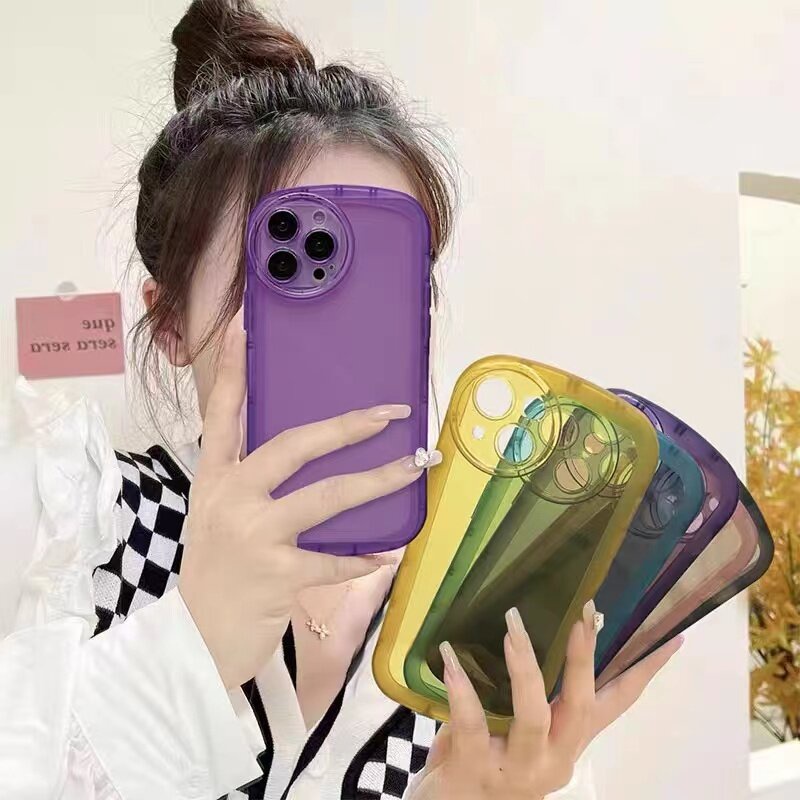 Gloden tree Baru Lembut Transparan Warna solid Casing Handphone Untuk Oppo A3S A12E A5S A7 A12 A11K A11 A92020 A52020 A15 A15S A35 A16 A16S A52 A72 A92 A36 A76 A96 A94 4G