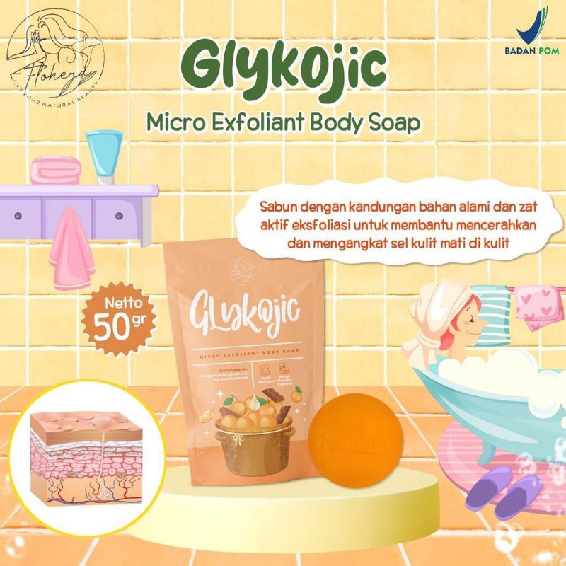 FLOHERA CHROMA BRIGHT BODY SOAP BAR MENCERAHKAN KULIT DENGAN EXTRAK COCONUT &amp; OLIVE OIL