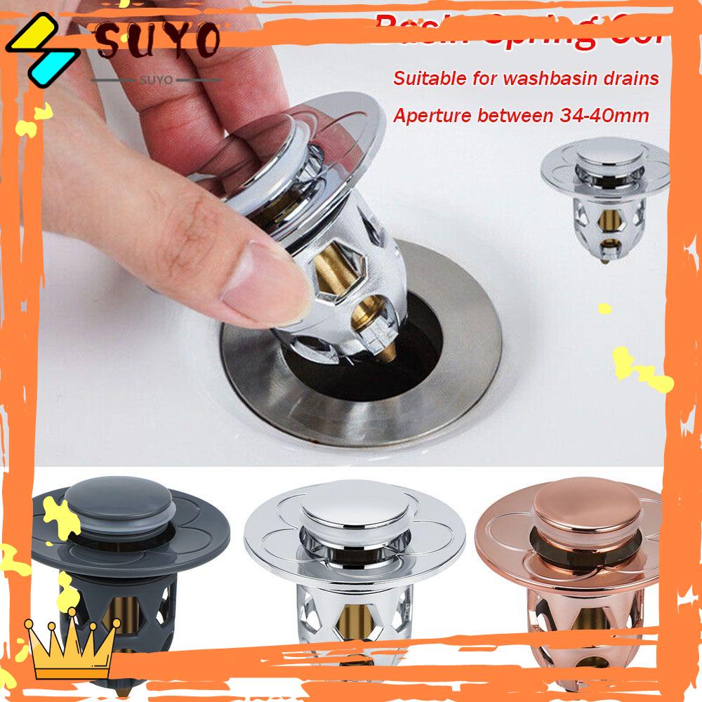 Suyo Baskom Spring Core Alat Kamar Mandi Stopper Bath Stopper Shower Wastafel Saringan Cuci Baskom Plug Pop-Up Bounce Core