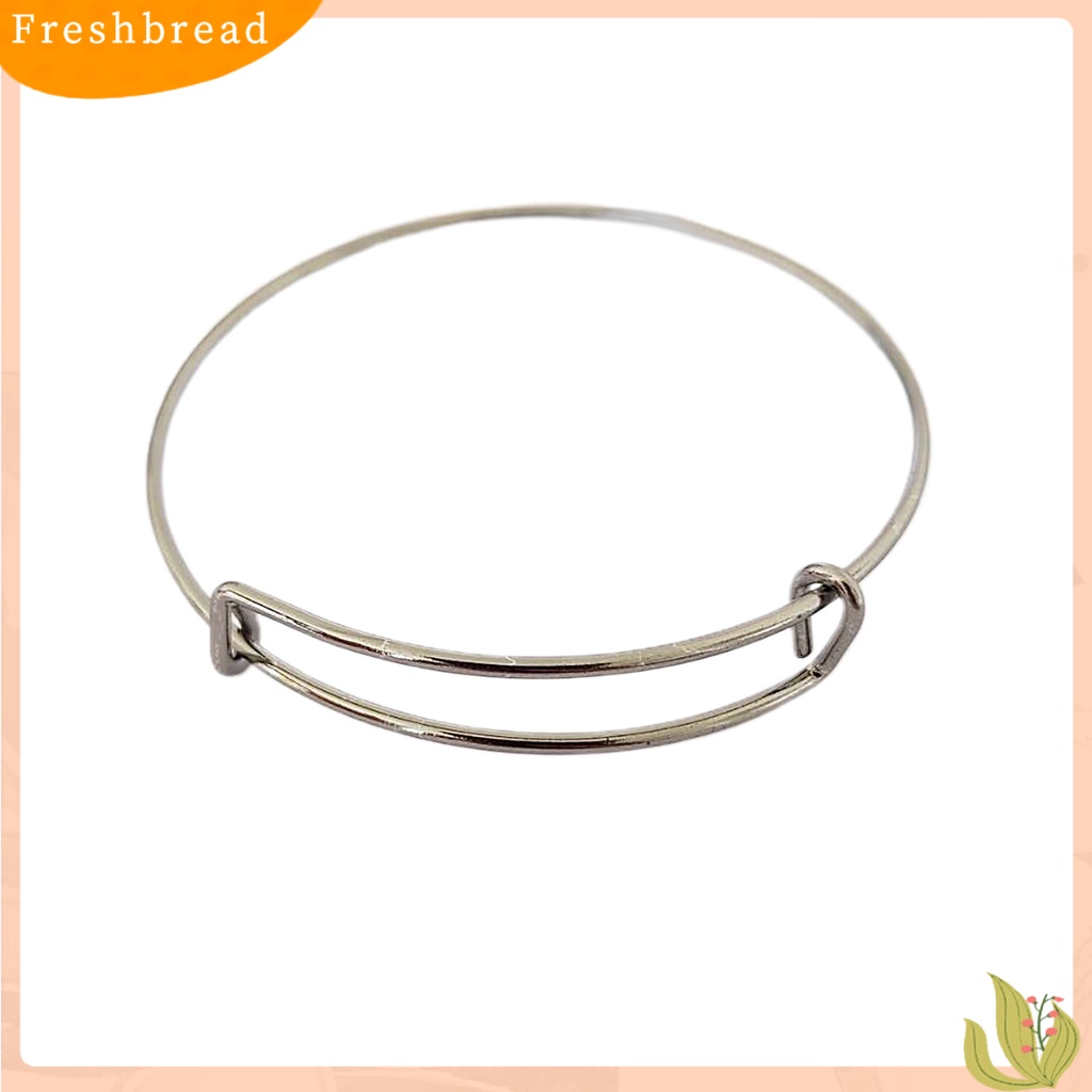 &lt; Freshbread &gt; Wanita Sederhana Dapat Disesuaikan All-match Slidable Bangle Gelang Perhiasan Aksesori