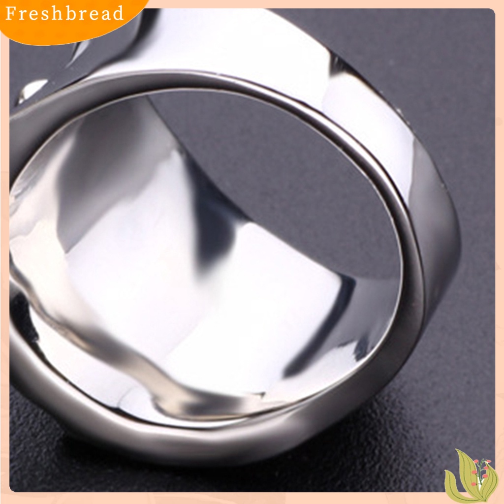 &lt; Freshbread &gt; Ladies Ring Motif Bunga Jari Dekorasi Cincin Pita Pernikahan Putih Untuk Hadiah Tahun Baru