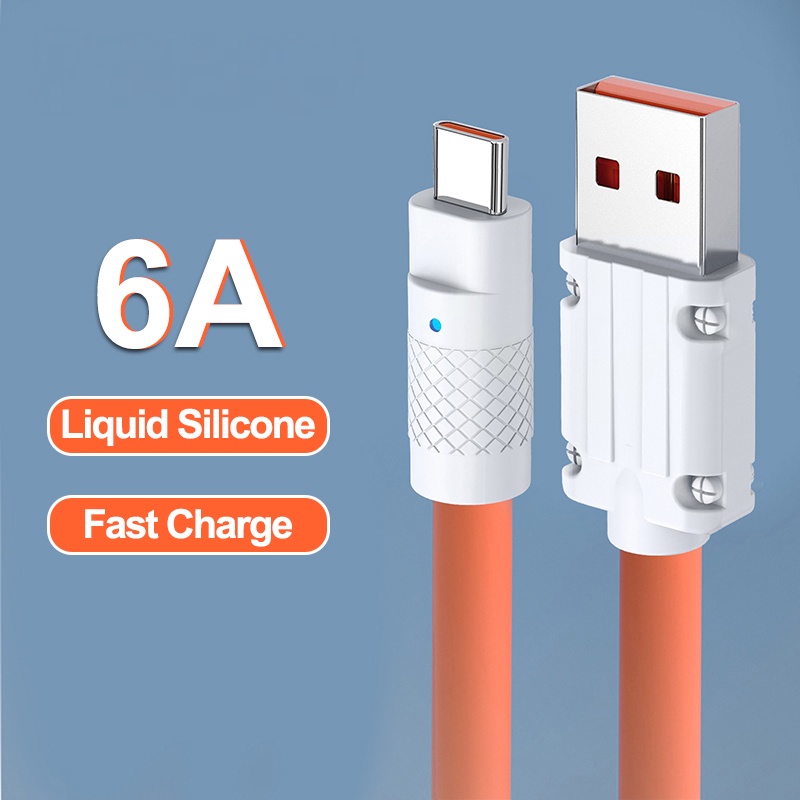 Kabel Data Mikro USB Ke Tipe-C TPE Silicone Fast Charging Cable Untuk Xioami
