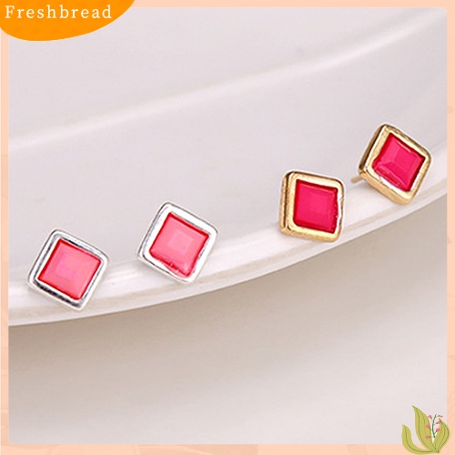 &lt; Freshbread &gt; 6pasang/Set Lucu Wanita Bentuk Geometris Kecil Telinga Studs Earrings Ear Jewelry