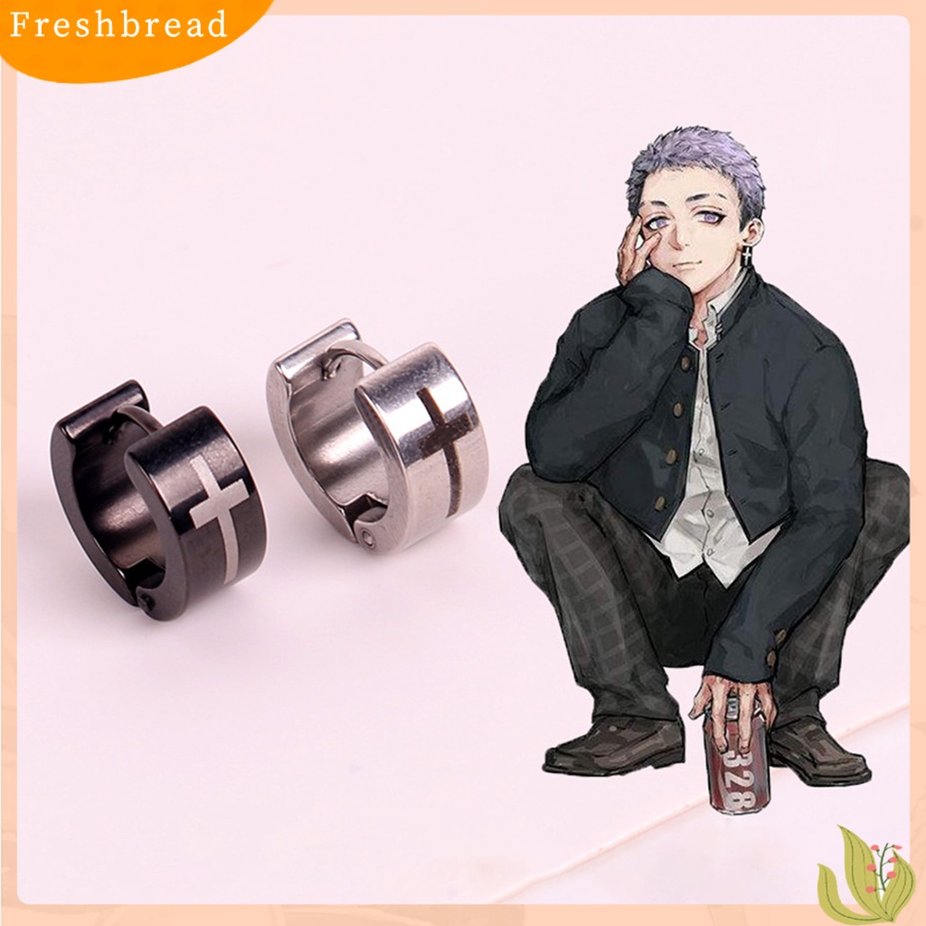 &lt; Freshbread &gt; Anting Tokyo Revengers Anime Kartun Karakter Takashi Mitsuya Ada Peradangan Drop Earrings Jewelry