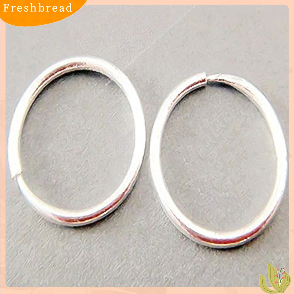 &lt; Freshbread &gt; Anting Wanita Gelombang Kecil/Besar Perhiasan Anting Lingkaran Penutup Snap Alloy Mengkilap Untuk Pernikahan