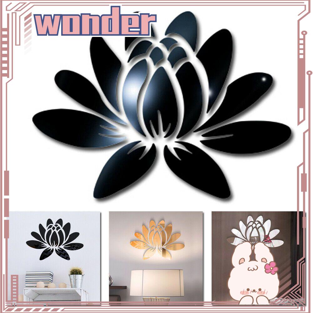 Wonder Mirror Surface Stiker Wall Art DIY 3D Aplikasi Akrilik