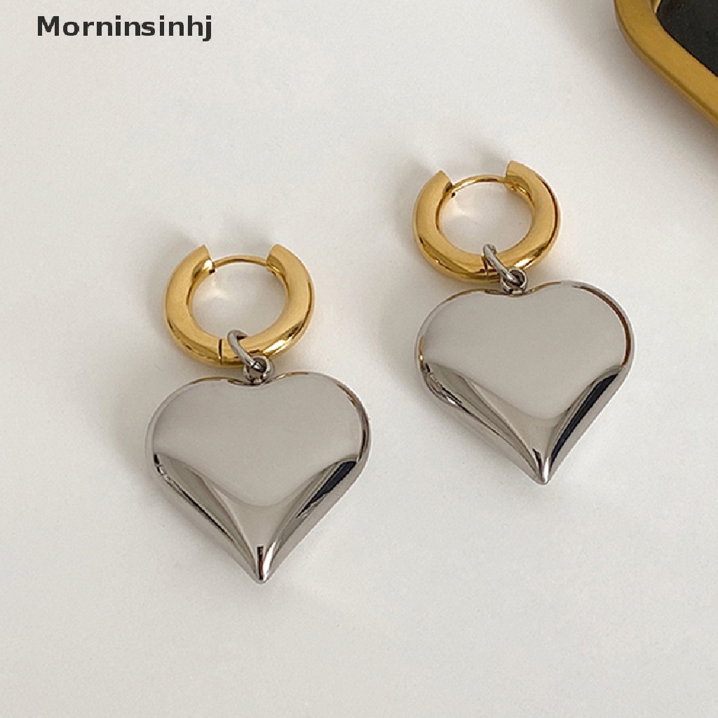 Mornin Fashion Peach Bentuk Hati Liontin Anting Menjuntai Anting Giwang Telinga Elegan Anting Sederhana Untuk Wanita Perhiasan Hadiah id