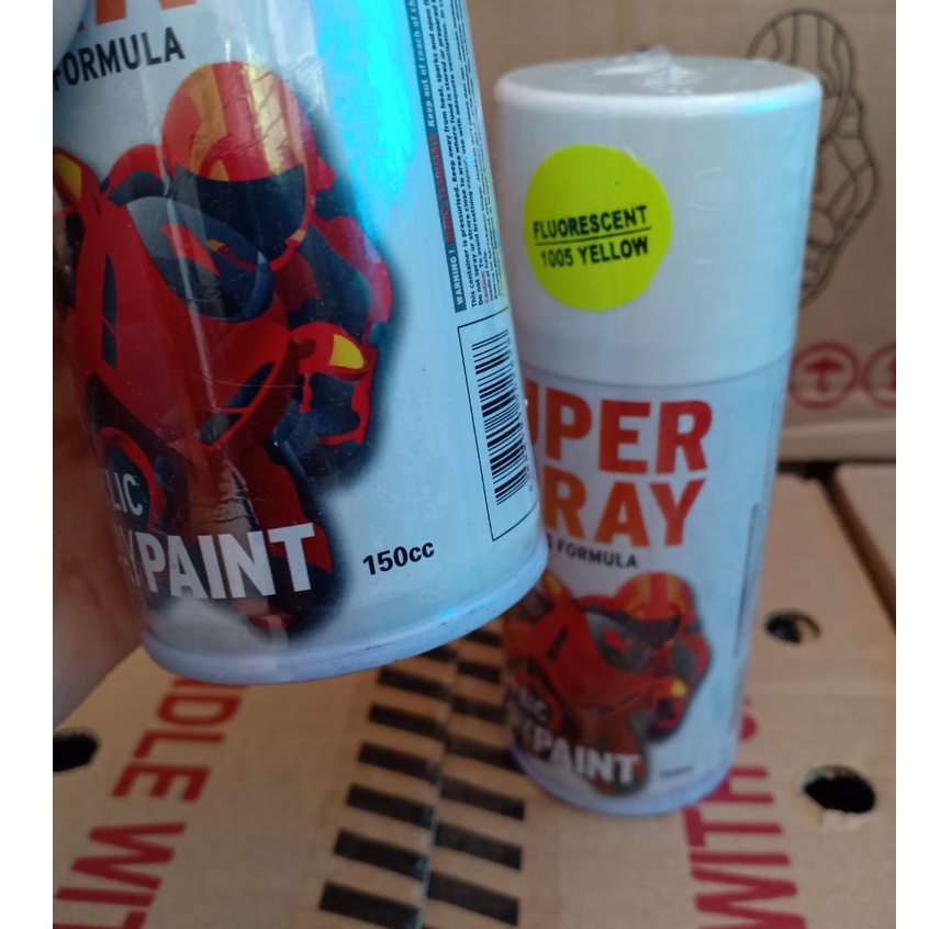 Zuper Spray Paint Pilok Pilox Warna Stabilo Yellow / Fluorescent Yellow / Stabilo Kuning (P 1005) 150cc/150ml