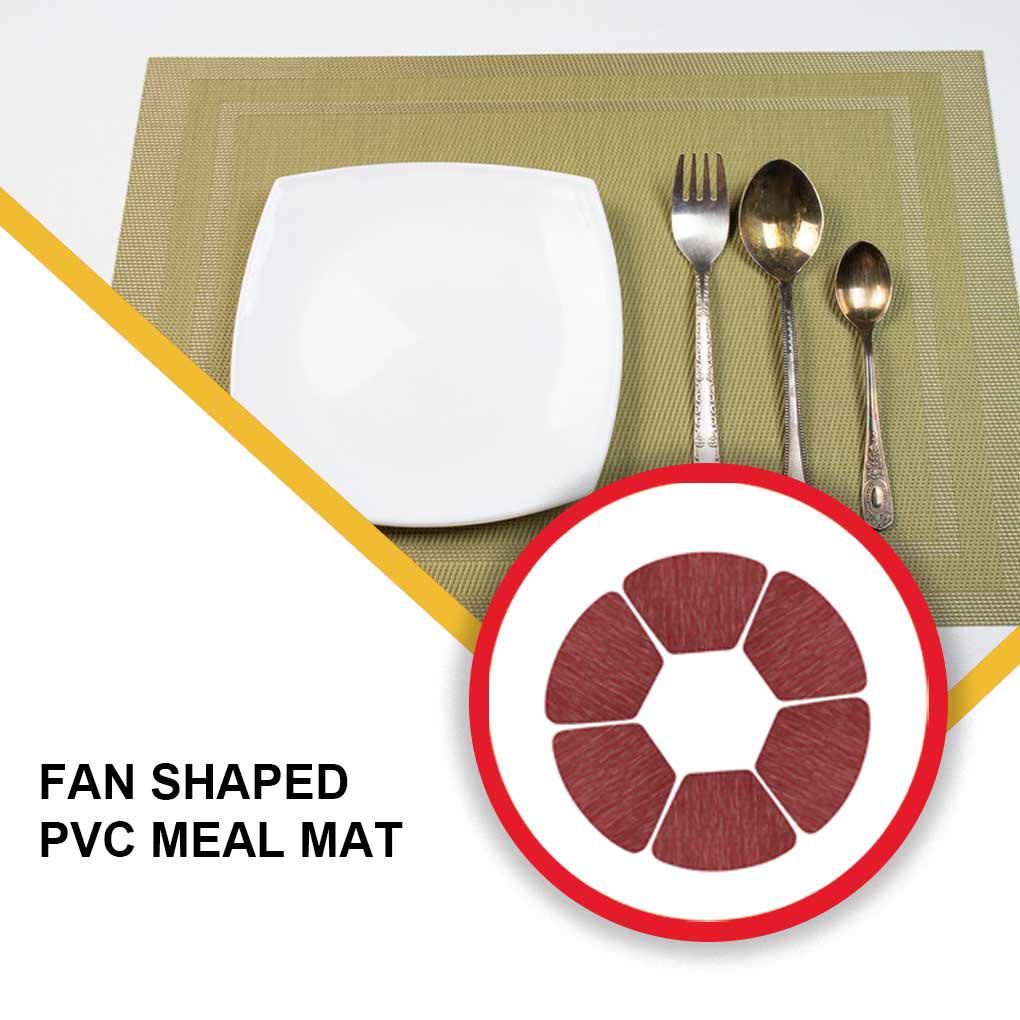 6x Tatakan Piring Bulat Cup Coaster Tahan Pemanas Warna Warni Hias Hotel Serbaguna Alas Meja Anti Karat