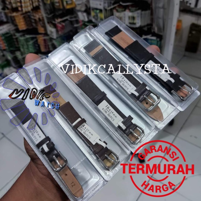 NEW STRAP TALI JAM TANGAN KULIT MUTU HALUS IMPORT 12 14 16 18 20 22 24 MM