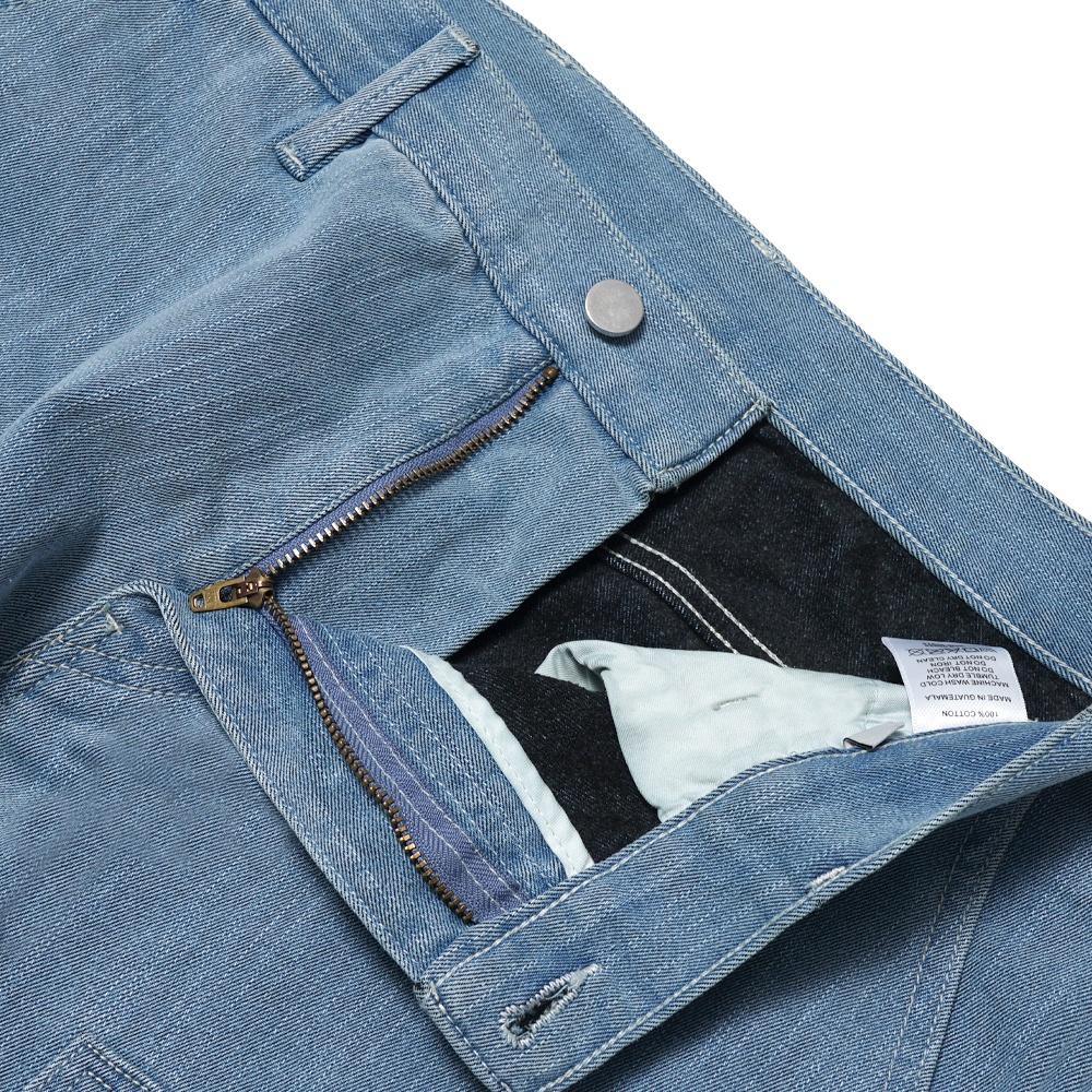 Stussy Denim Work Pants Washed Light Blue