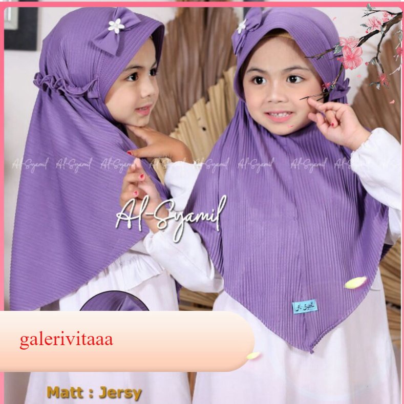 Hijab Anak / Hijab Plisket Anak Usia 5 - 8 Tahun / Hijab Plisket Anak