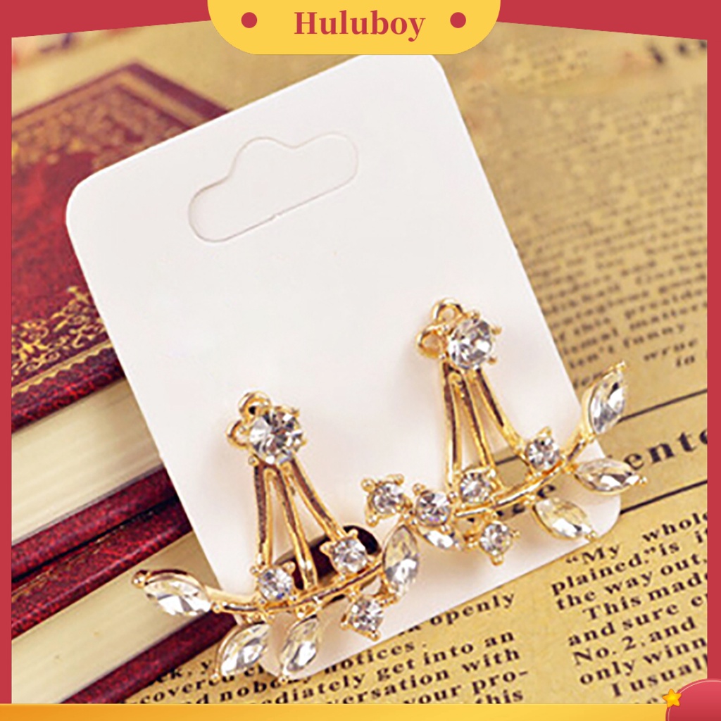 {Ready Stock} 1pasang Anting Wanita Perhiasan Menarik Hadiah Mini Wanita Berlian Imitasi Ear Studs Untuk Pernikahan