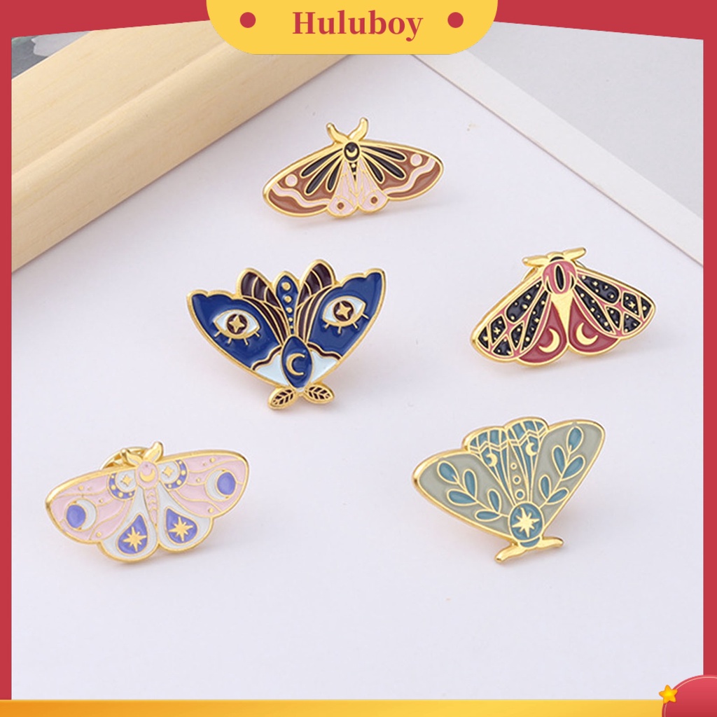 {Ready Stock} Wanita Bros Ngengat Enamel Indah Pin Tas Lucu Khusus Untuk Hadiah
