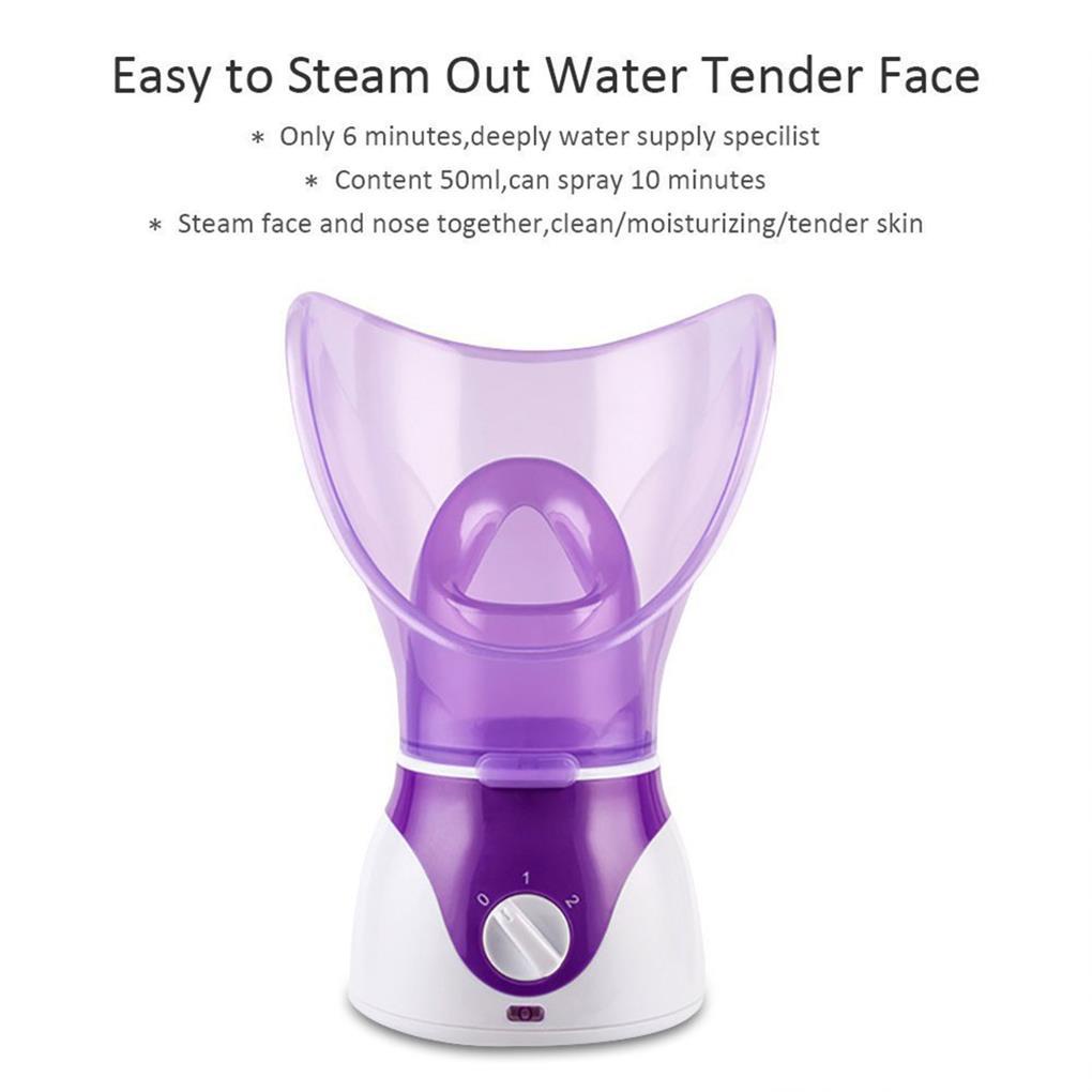 Facial Steamer Professional Spa Rumah Pengukus Wajah Sauna Kabut Hangat Pelembab Humidifier Cepat Steam Sprayer