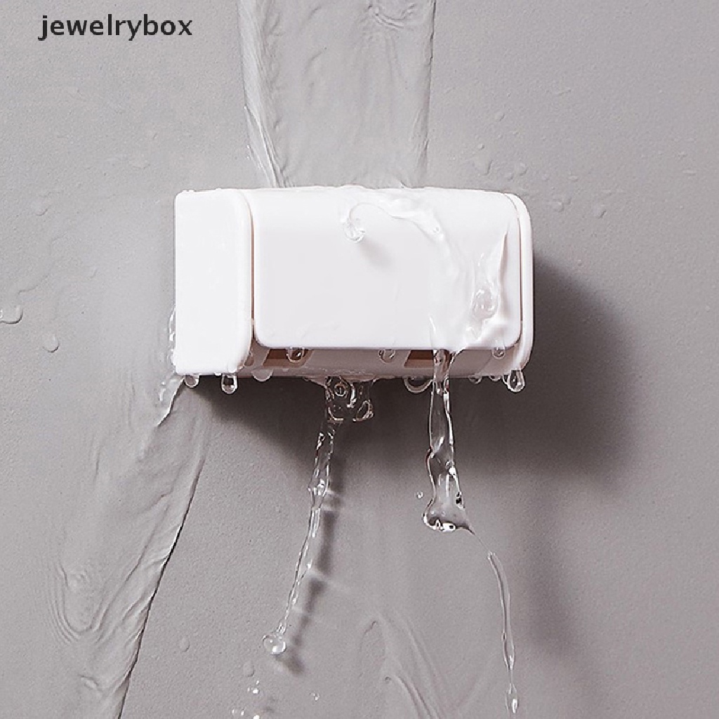 [jewelrybox] Tempat Sikat Gigi Tempel Dinding Pembersih Wajah Stand Odol Rak Penyimpanan Butik