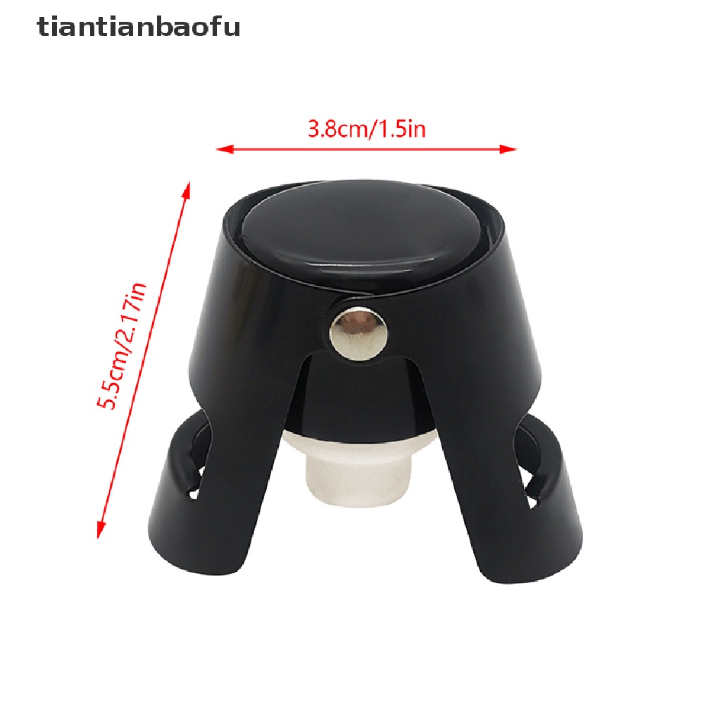 [tiantianbaofu] New Wine Champagne Cap 304stainless Steel Champagne Portable Cork Holding Machine Bar Gabus Anggur Sparkling Wine Champagne Cap Butik