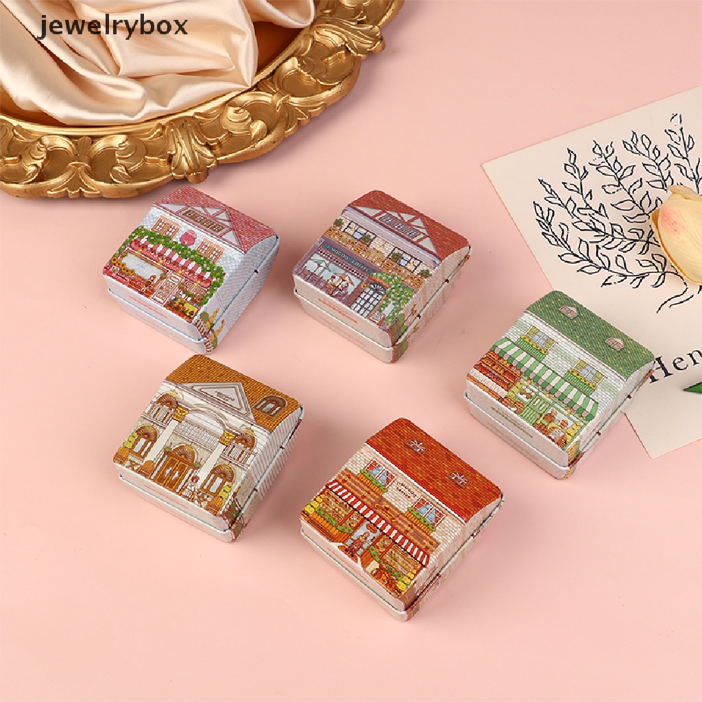 [jewelrybox] Vintage Mini Tinplate Box Kotak Penyimpanan Rumah Idaman Wadah Logam Warna Random Butik