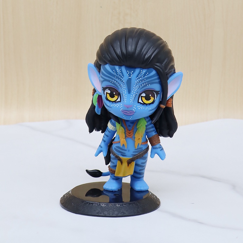 2pcs/set Avatar 2th Way Of Water Jack Sally Figure Film Peripheral Avatar Film 12cm Figure Mobil Dekorasi