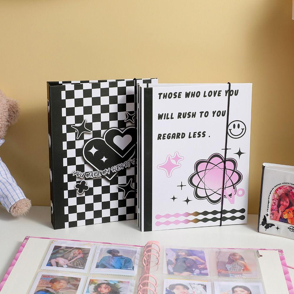 [Elegan] Photocard Collect Book Kawaii Stationery Jounral Cover Notebook A5 Binder Chasing Stars Card Holder