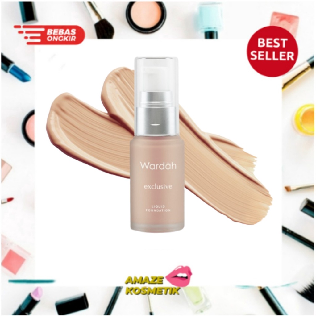 WARDAH Exclusive Liquid Foundation 20ml [ Amaze_Kosmetik ]