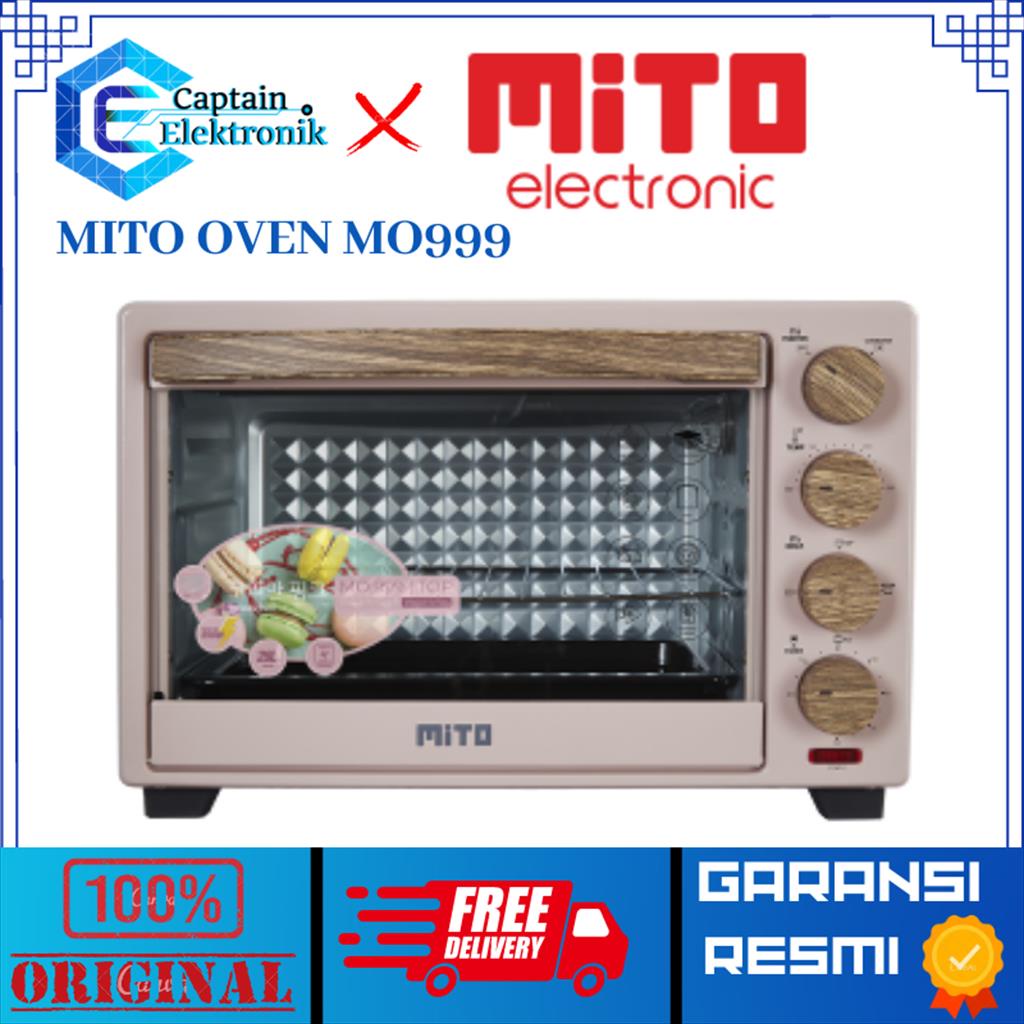 Oven Listrik Mito MO-999 / 999 / MO999 WOOD Top Electric Oven 28 Liter ORI