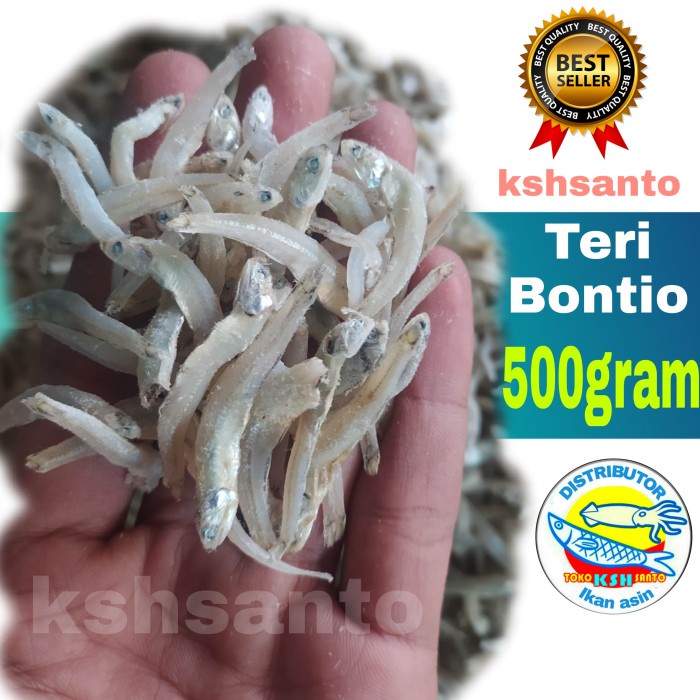 

[Ready Stock]-Cod/ ikan asin teri bontio vip-500gram