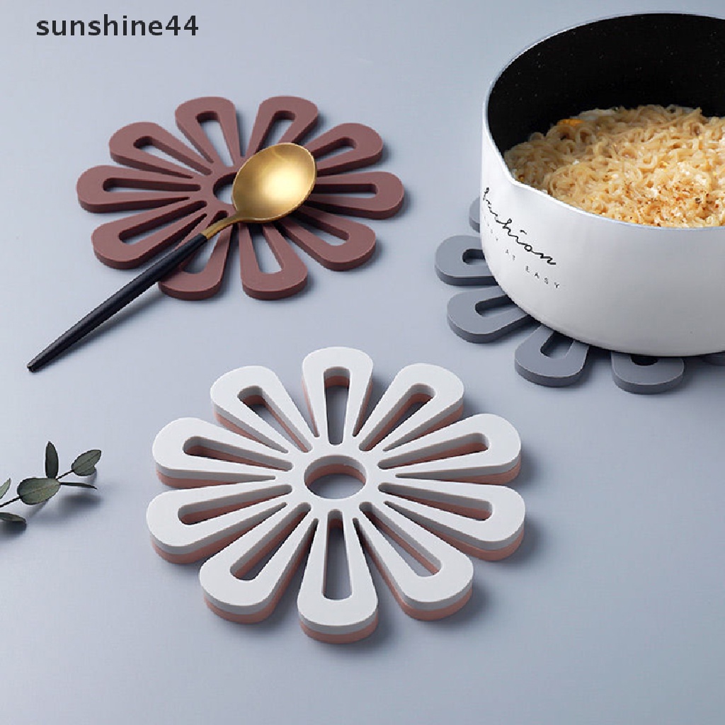 Sunshine Alas Panci Dapur Bentuk Bunga Tempat Panci Untuk Hot Pot and Pans Holder Kitchen Insulation Coaster Hot Pad for Dishes ID