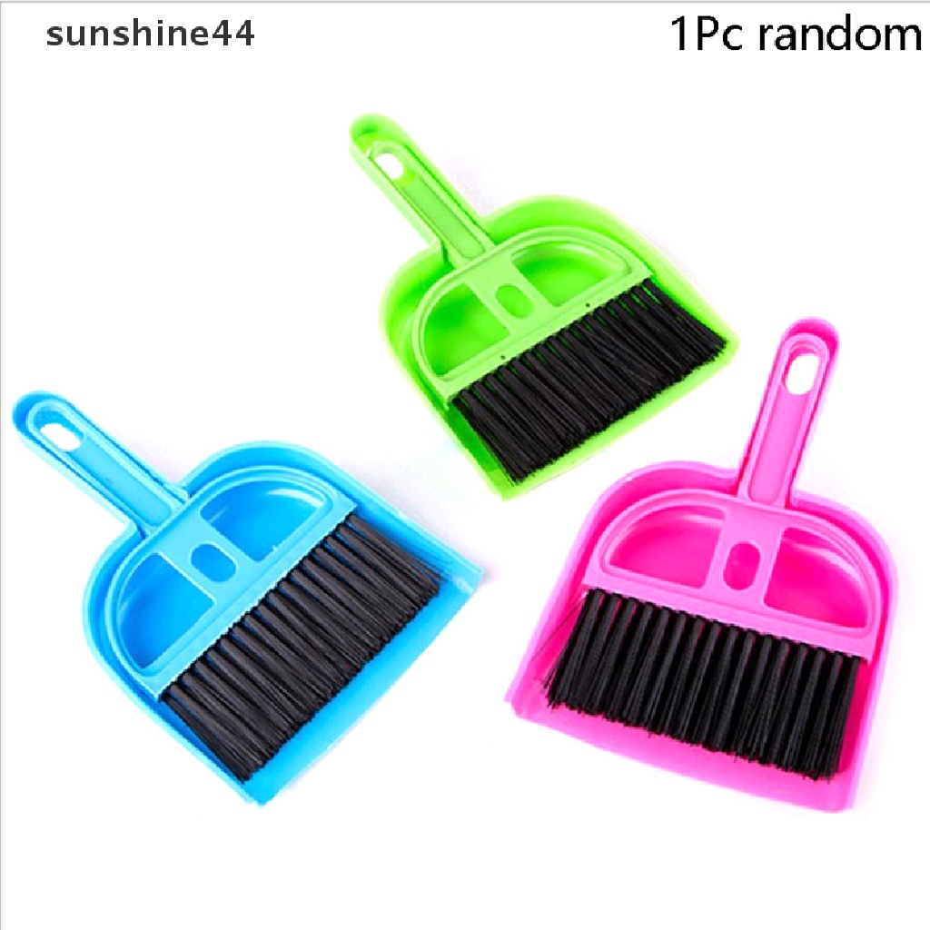 Sunshine Sikat Pembersih Mini Sapu Pengki Set Desktop Sweeper Alat Pembersih Sampah ID