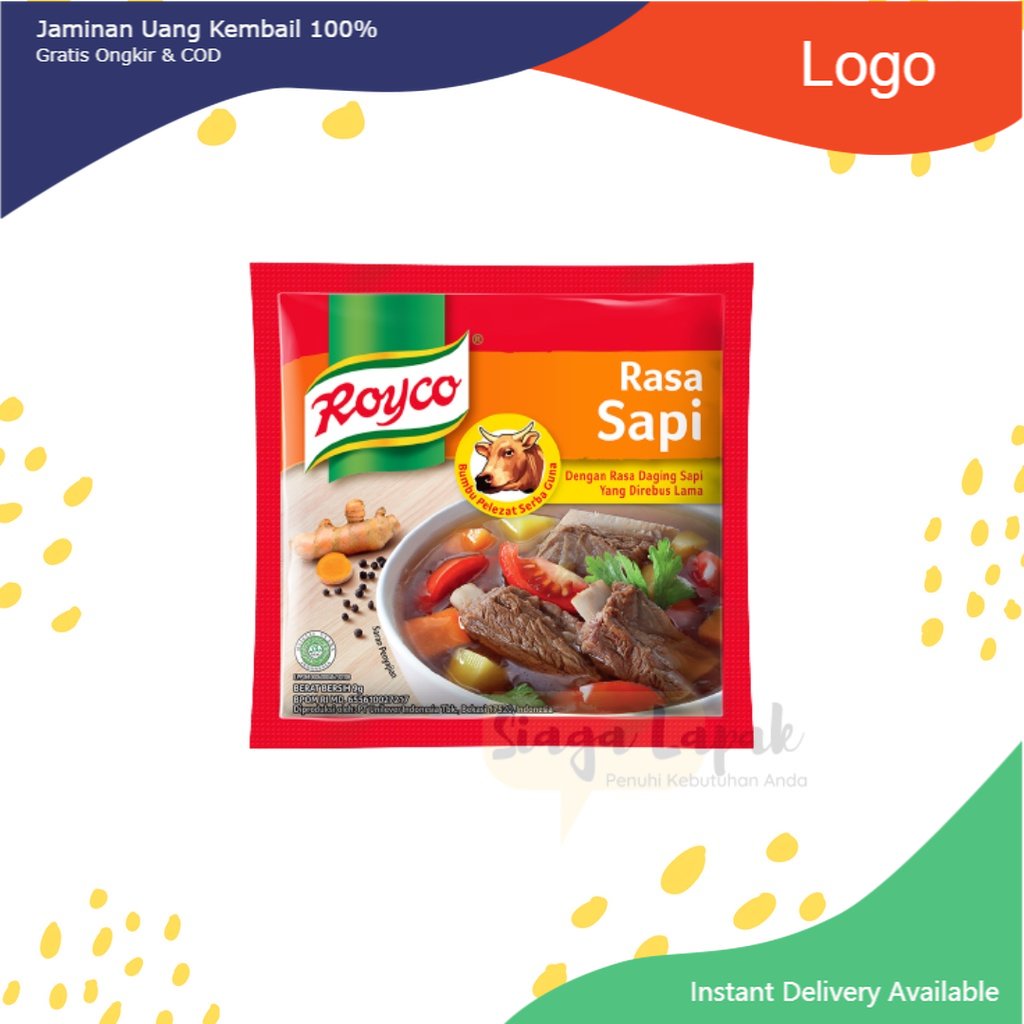 

Royco Kaldu Rasa Sapi Bubuk Sachet 9 gr - 1 Renteng isi 12 pc (ikannus_shop)