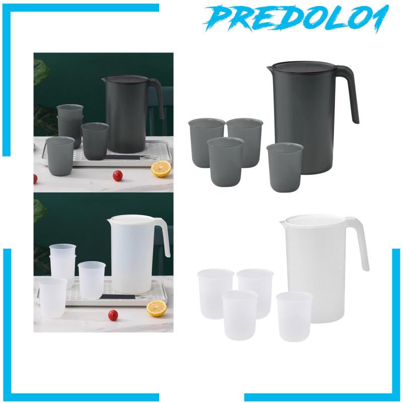 [Predolo1] Water Jug Pitcher 2.5L Dan Karafe Air 4gelas Untuk Camping Piknik Pesta