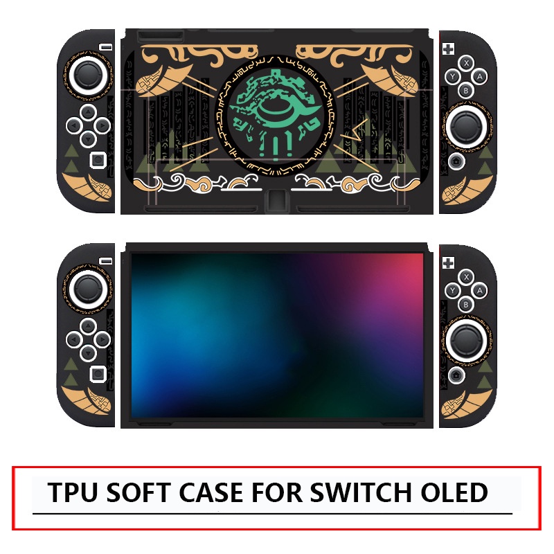 New Switch Case Zelda Tears of Kingdom Storage Bag Kotak Kartu Untuk Saklar V1 V2/OLED Zelda Tears of Kingdom Aksesoris Saklar