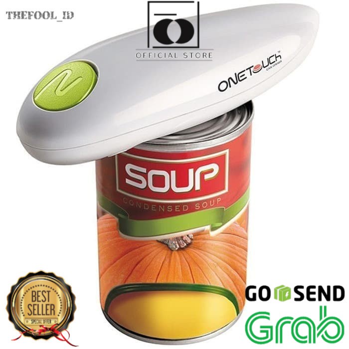 Terlaris One Touch Can Opener - Alat Pembuka Kaleng Otomatis - Pembuka Kaleng