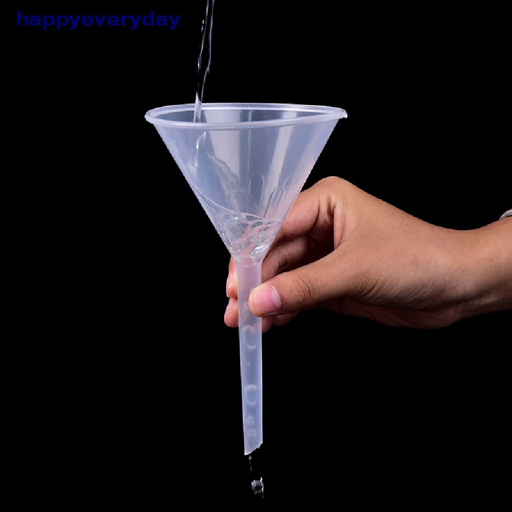 [happy] 1x Corong Pengisi Plastik Bening Mini Lab Untuk Botol s Diffuser [ID]