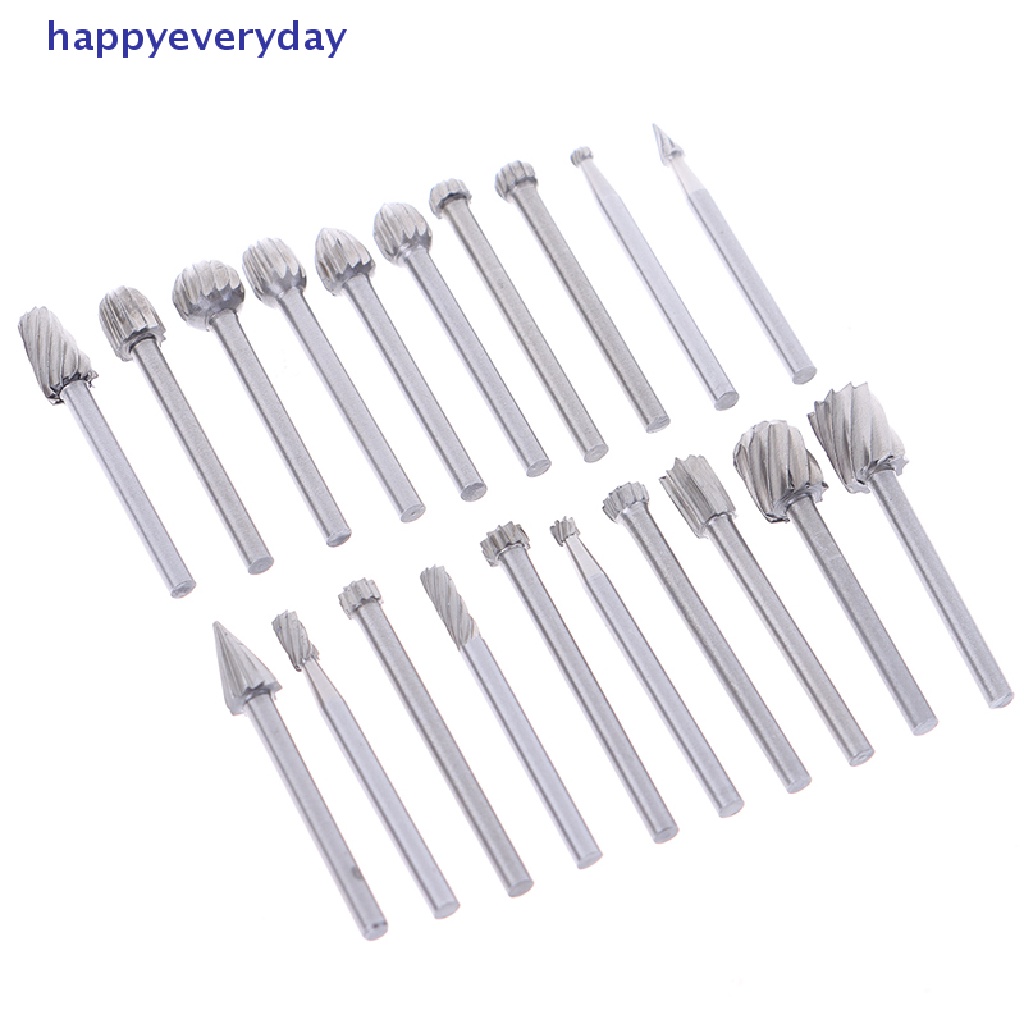 [happy] 20pcs Tungsten Carbide Rotary Point Burr Die Grinder Shank Set 3 * 40mm [ID]