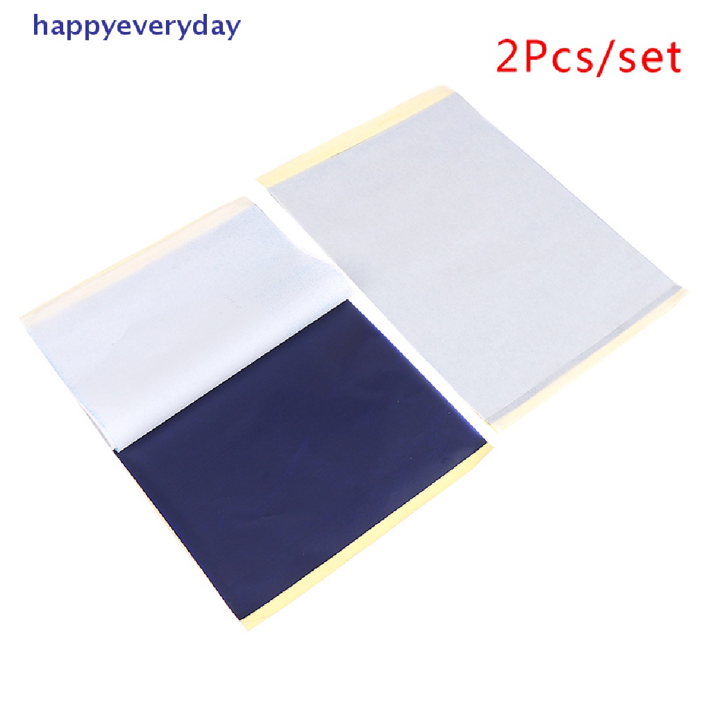 [happy] 2pcs/set Kertas Transfer Tato A4 Stensil Carbon Thermal Tracing Hectograph [ID]