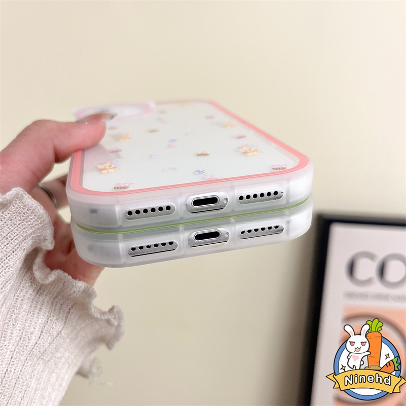 IPHONE Casing Kompatibel Untuk Iphone14 13 12 11 Pro Max X Xr Xs Max SE 8 7 6 6s Plus Ins Warna Solid Bening Casing Ponsel Transparan Pasangan Tahan Gores Shockproof Lembut Cover Pelindung