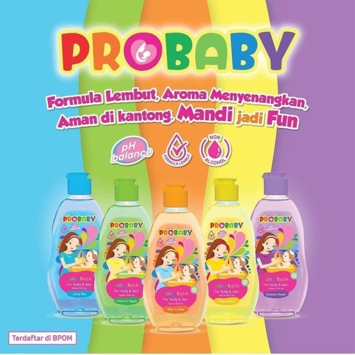 Probaby Bath Hair Body 200ml Sabun Cair Bayi