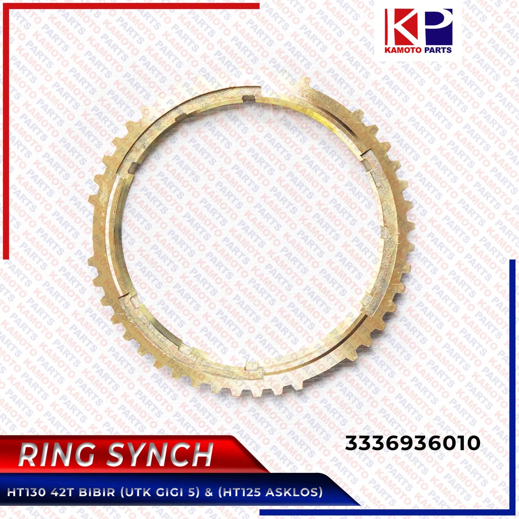 RING SYNCH GIGI KUNINGAN HT130 42T BIBIR (UTK GIGI 5) & (HT125 ASKLOS) 3336936010