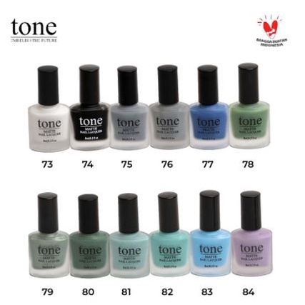 KUTEK Tone Nail Lacquer Chic Palette Matte Series 73-84