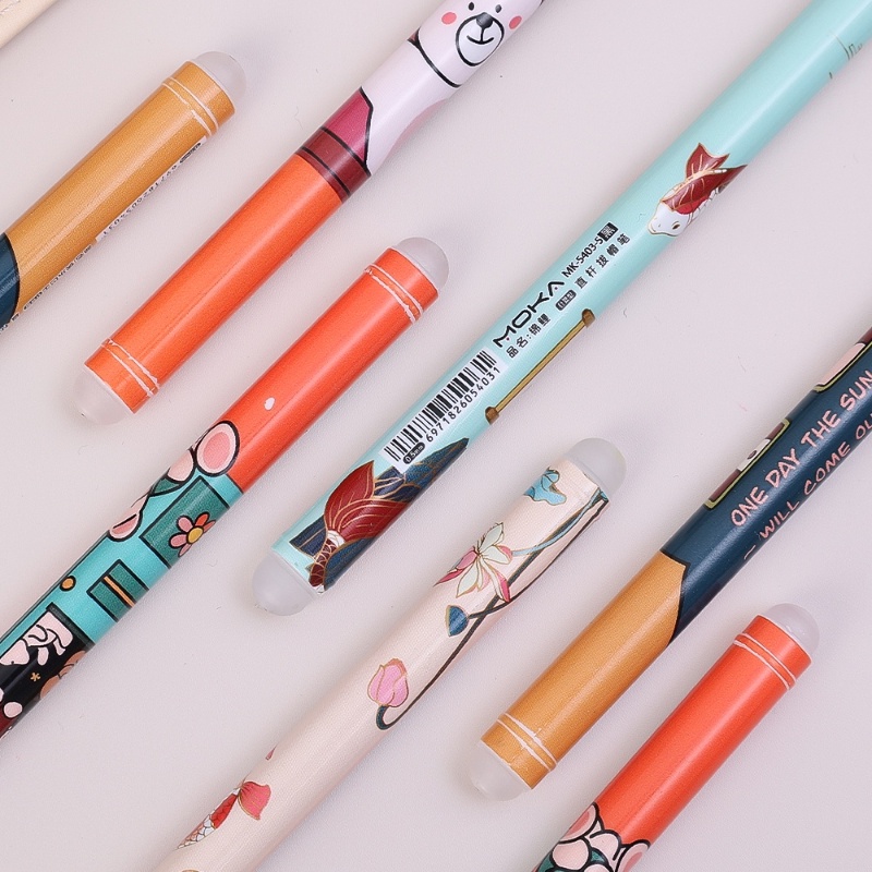 0.5mm Tinta Hitam Kreatif Dihapus Pena Netral/Kartun Lucu Pena Tanda Tangan/Ujian Siswa Kantor Anak Alat Tulis