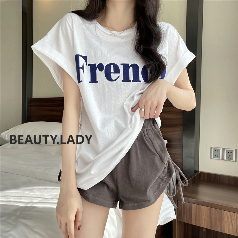 Korean Women T-Shirt Short Sleeve Atasan Wanita Lengan Pendek YF004