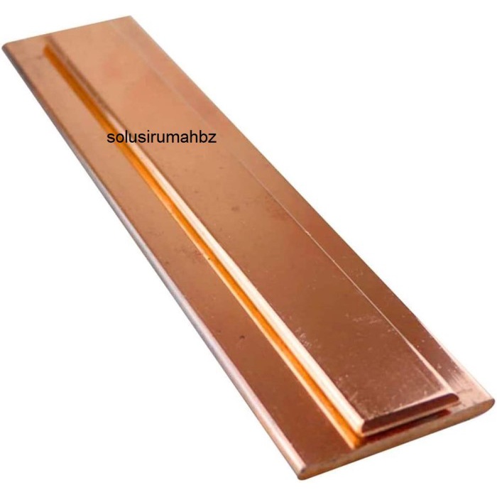 PLAT TEMBAGA tebal 3MM - 2.7mm POTONGAN PER100CM SHEET CUSTOM COPPER