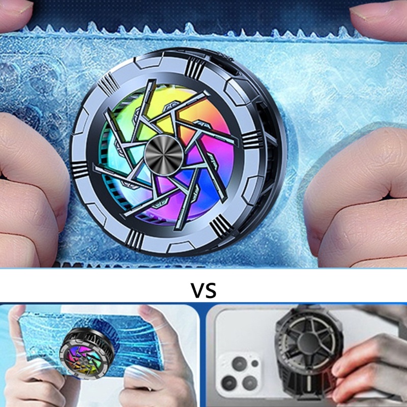 Bt Universal Cooler Fan Phone Tablet Cooling Fan Semikonduktor Sistem Pendingin Radiator Adsorpsi Magnetik Mute Heat Sink