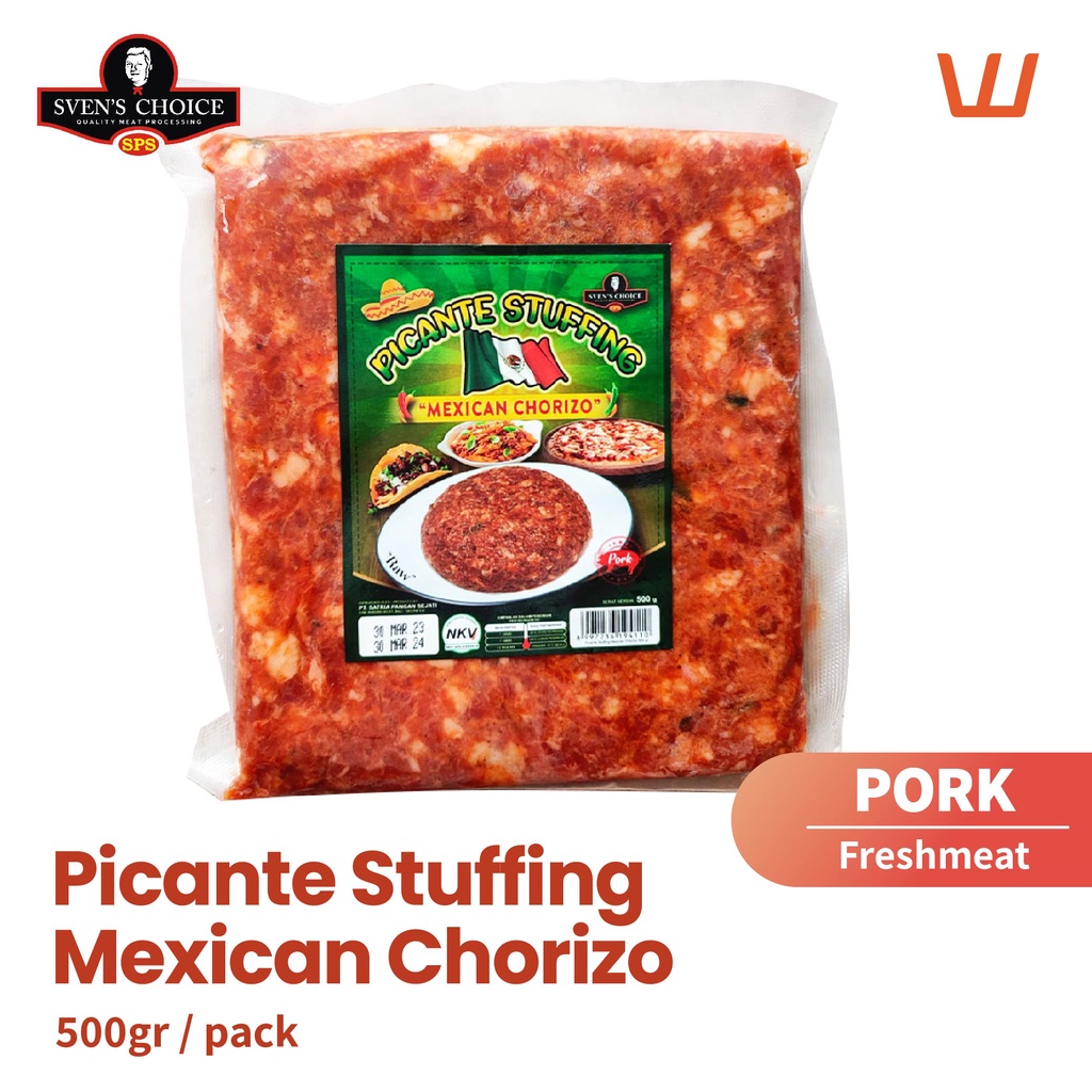

Picante Stuffing Mexican Chorizo Raw for Topping 500gr