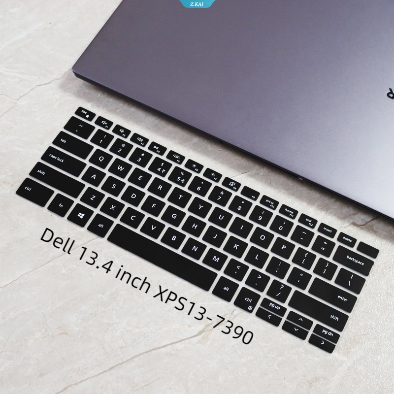 Cover Keyboard Komputer Untuk Model Dell 13.4 Inch XPS13-7390 Film Pelindung Tahan Air Dan Lembab Silikon Full Coverage [ZK]