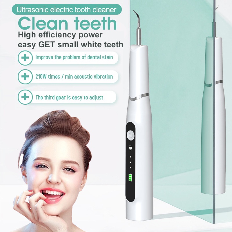 Dental Scaling Alat Pembersih Karang Gigi Sonic Elektrik 1 Set 3 Modes Perawatan Dan Pembersih Karang Gigi Dental Remover With Light