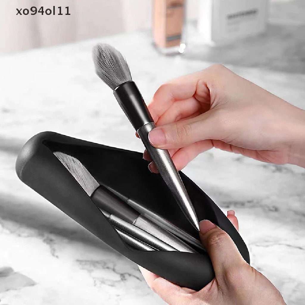 Xo Kuas Makeup Silikon Portable Travel Makeup Case Tempat Kuas Makeup Tahan Air OL