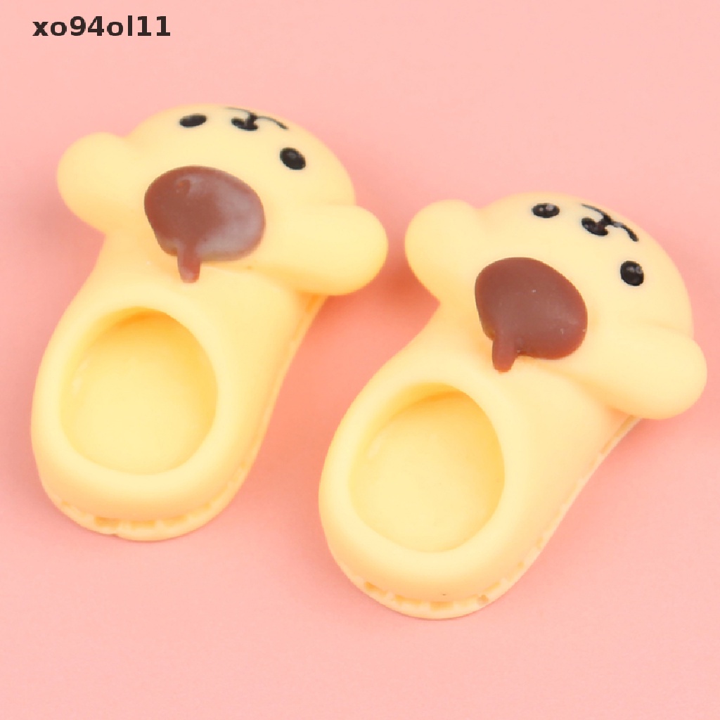 Xo 10Pcs 1: 12rumah Boneka Miniatur Kartun Sandal Model DIY Phone Case Aksesoris OL